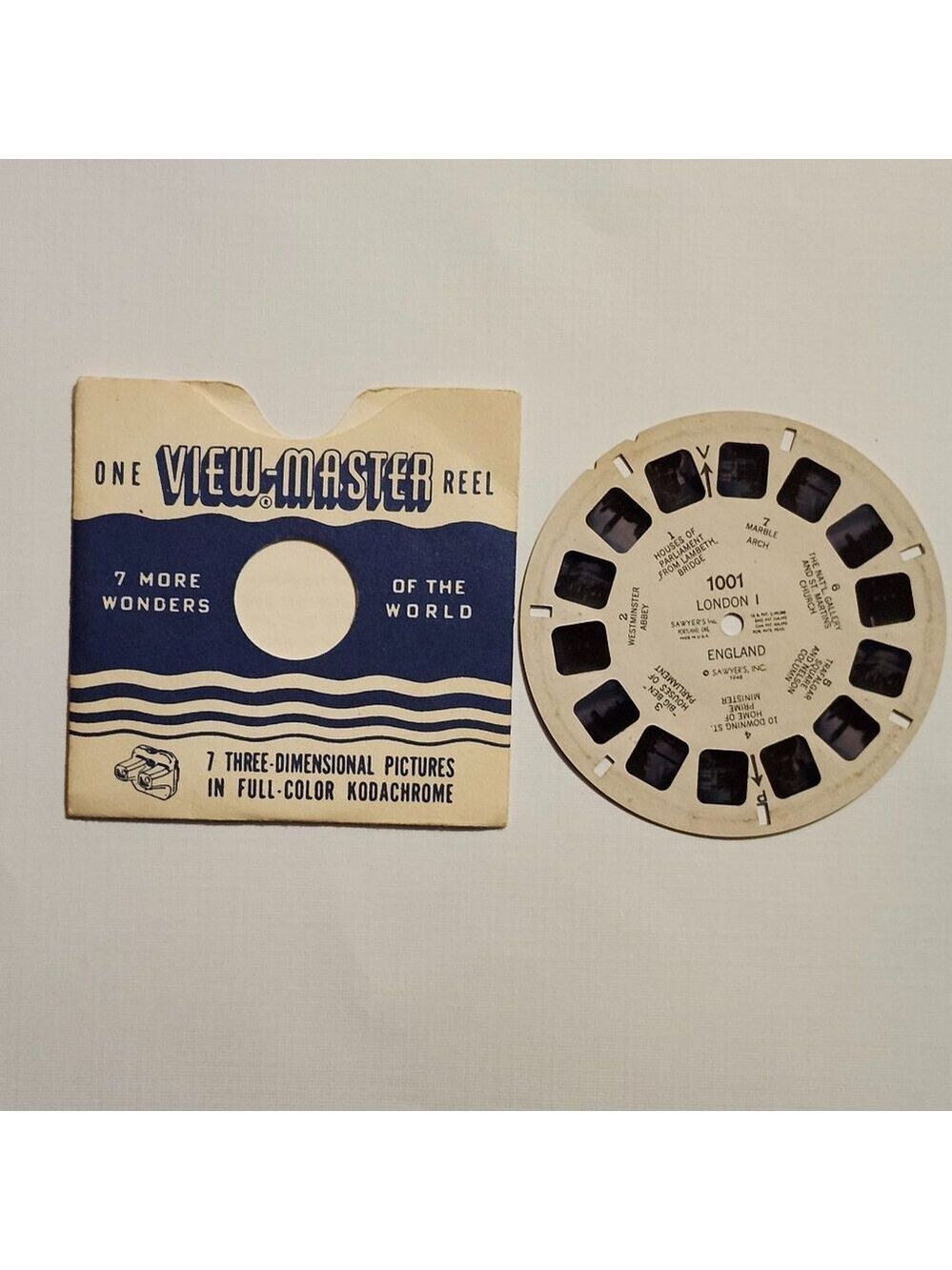 VINTAGE View Master Reel LONDON England 1948